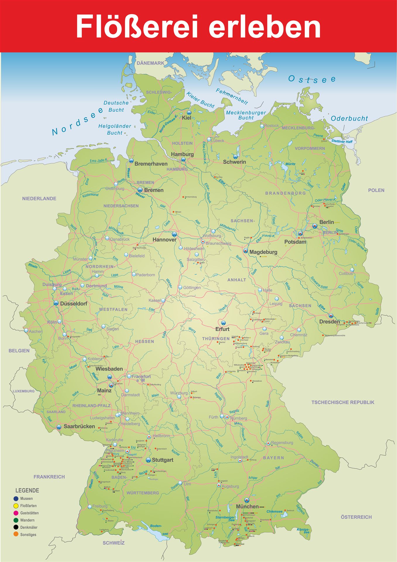 Karte „Flößerei erleben